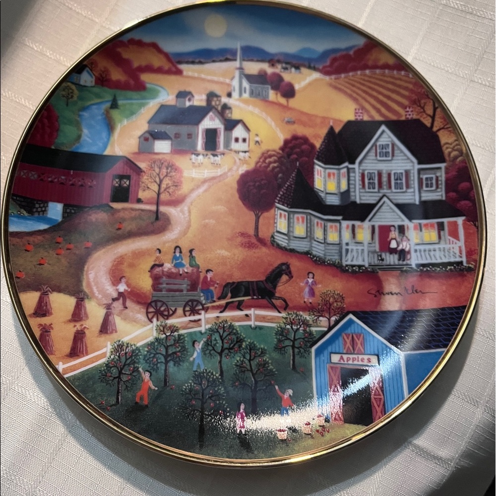 “Country Harvest” Collector’s Plate